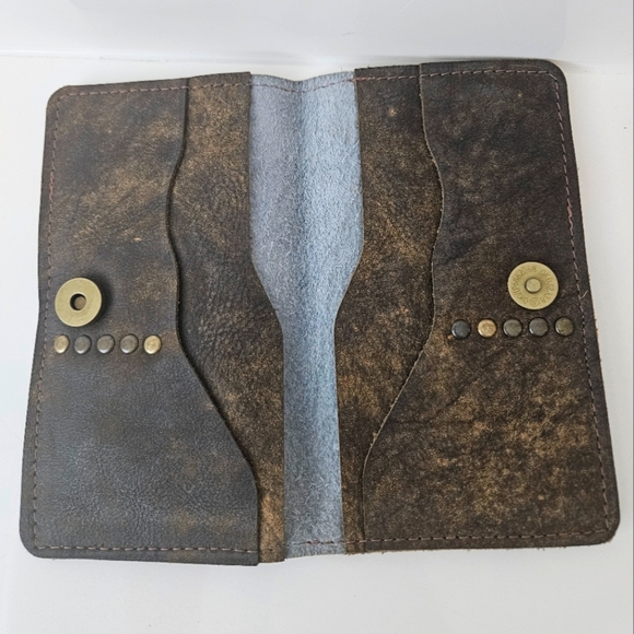 Keep it Gypsy Upcycled rainbow cowhide LV wallet /checkbook holder/ clutch - Picture 3 of 3